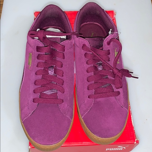 puma vikky platform dark purple